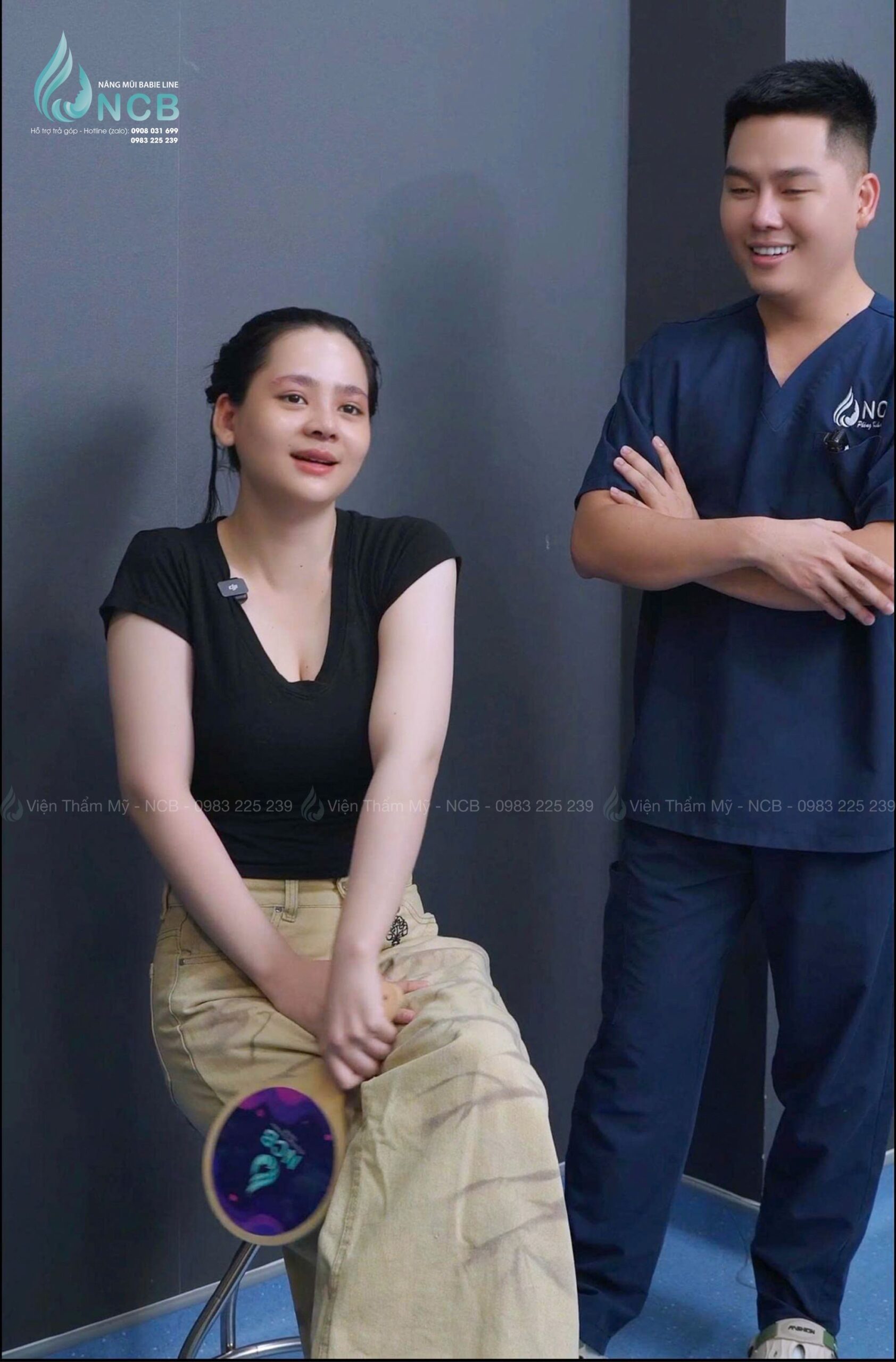 lâm nam phương tái khám nâng mũi