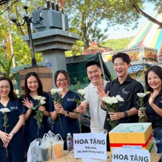 thẩm mỹ ncb gửi hoa tri ân anh hùng liệt sĩ